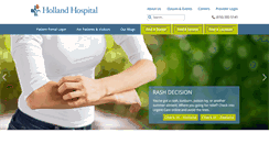 Desktop Screenshot of hollandhospital.org