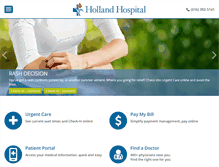 Tablet Screenshot of hollandhospital.org